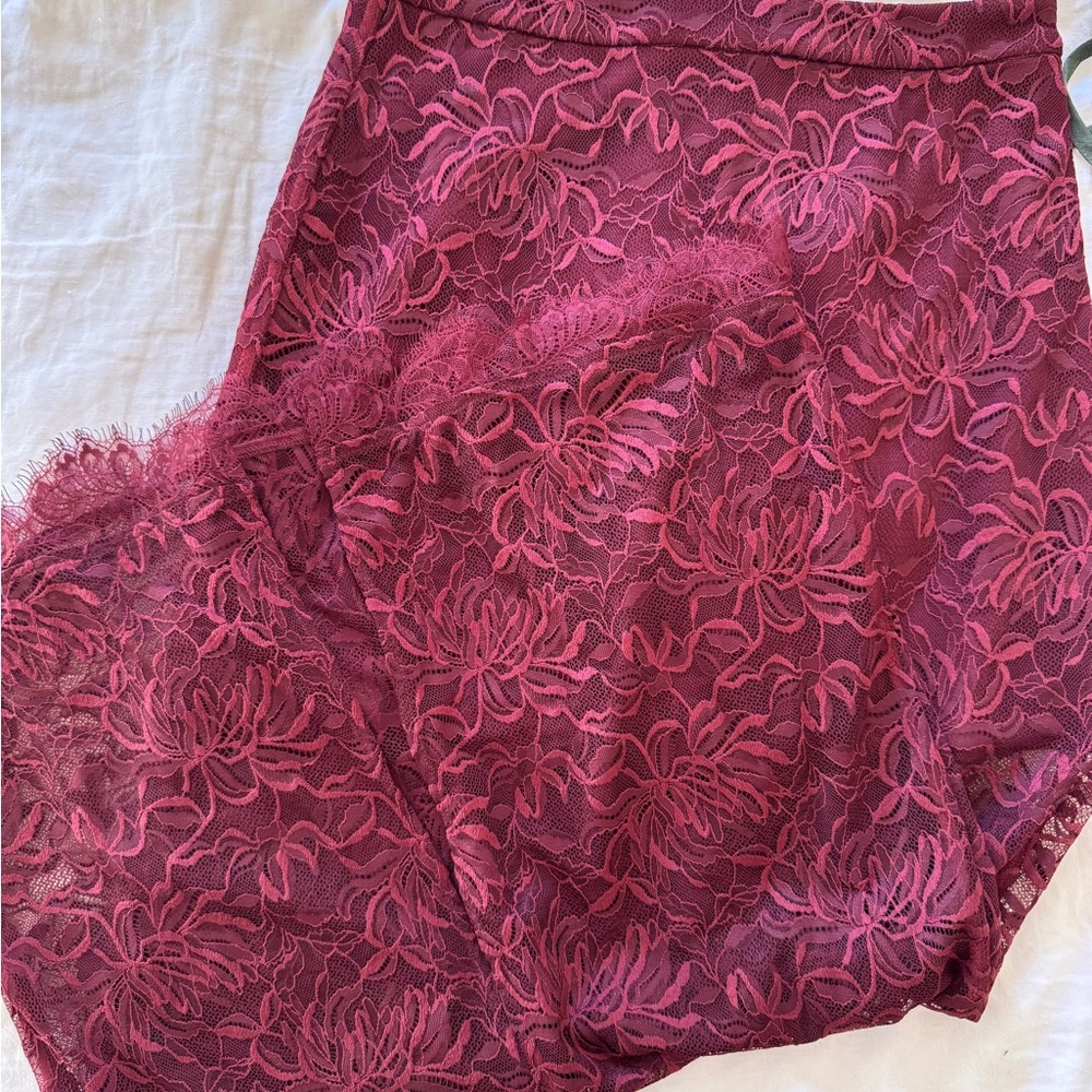 Hill House The Lark Skirt - burgundy
